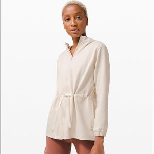 Lululemon Gotta Hustle Jacket Ivory Sz 2